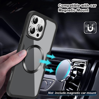 360 Protection complète de l'écran avant Protection étui transparent pour iPhone 16 Pro Max charge sans fil support de voiture couverture magnétique 16 Plus
