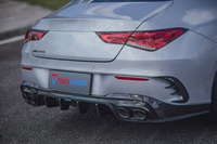 Pièces de modification de voiture Canards de pare-chocs arrière en fibre de carbone pour Mercedes-Benz AMG CLA35 2020-2023 Canards arrière