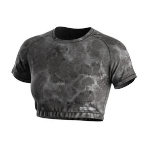 Factory Gym Streetwear Tshrt New Design Women Sexy Fitness Half Shirt Workout Sportswear Short Sleeve Yoga Crop <b>Top</b> - Product Image 1