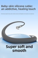Kabel Pengisi Daya Super Cepat 4-in-1 dengan Pelindung Silikon Super Lembut Hitam, Pengiriman 48 Jam untuk iPhone 15/16