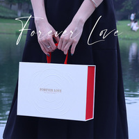 Scatola di Cartone Pieghevole di Lusso Personalizzata con Logo, Confezione Regalo Magnetica Creativa con Manico