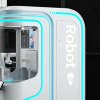 Machine à glace molle, distributeur automatique de nourriture robotisé, distributeur automatique de glace en libre-service, distributeur automatique de snacks et de boissons