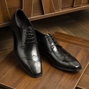 Chaussures Richelieu pour Hommes en Cuir Véritable – Confortables et Idéales pour le Bureau – Grande Vente - Product Image 5