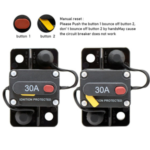 Disjoncteur audio automobile 30A 32VDC à réinitialisation manuelle pour <span class=keywords><strong>caravane</strong></span> - Product Image 4