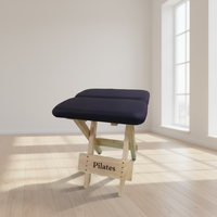 Tabouret de Pilates pliable en bois, banc de yoga réglable, chaise d'entraînement portable pour la maison et le studio