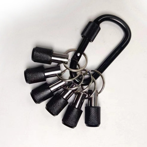 Carabiner Knurled Sleeve <b>Extension</b> <b>Rod</b> 1/4 In Hex Shank Quick Change Key Automotive Repair Stainless Steel Black Oxide - Product Image 4