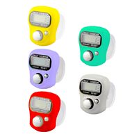 Compteur numérique de doigts à 5 chiffres avec écran LCD, réinitialisable, portable, en plastique, pour le yoga et le fitness