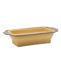 Moule à pain pliable, plateau en silicone avec bord en acier au carbone pour gâteaux et toasts