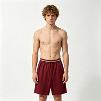 Shorts unis épais à cordon de serrage pour homme – Coupe décontractée, style streetwear estival – Vente en gros