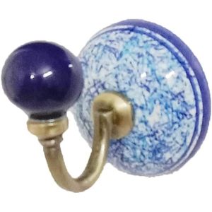 PARIJAT Handicraft Multi-Colored Ceramic Wall Hook <b>Hanger</b> <b>Key</b> Holder Hat/Clothes Hangings for Bathroom Hand Painted - Product Image 1