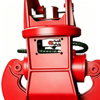 360 °   Cisaille hydraulique rotative à double lame – Accessoire d'excavatrice robuste pour la découpe d'acier, la démolition et les déchets de bois, toutes marques