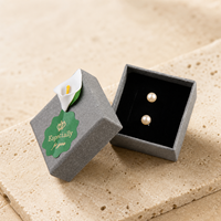 Ensemble de boîtes à bijoux grises pour bagues, bracelets, colliers, emballage cadeau en papier pour boutique, vente au détail, vente en gros, collections