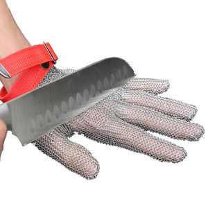 高効果保護 XS S M L XL XXL <span class=keywords><strong>XXXL</strong></span> サイズ 316L ステンレス鋼 チェーンメイル メタル ドイツ製 肉切り用手袋 - Product Image 4