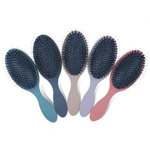 Custom Logo <b>Detangling</b> Paddle <b>Brush</b> Tangle <b>Detangler</b> for Wet Dry Scalp Massage Hairbrush Boar Bristle Nylon Hair <b>Brush</b> - Product Image 6