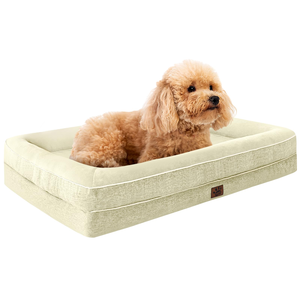 Orthopedic Memory Foam Dog <b>Bed</b> With Bolster Washable Cover for Large Dogs Senior Pets Private Label OEM ODM Pet Brands - Product Image 1