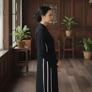 Ensemble modeste en tissu tricoté respirant à haute élasticité, vêtements de sport décontractés pour femmes musulmanes, Kilang Jahit Pukal OEM, automne - Product Image 3