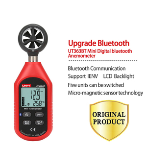 Higrómetro Digital de Grado Industrial Uni-t, Mini Anemómetro UT363BT, Medidor de Humedad y Temperatura - Product Image 2