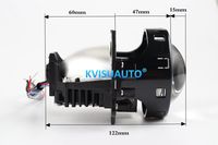 CQL Aozoom 3 pouces 12v 35w 45w 5500k A3 Max A3 + voiture Mini Bi Led projecteur phare lentille