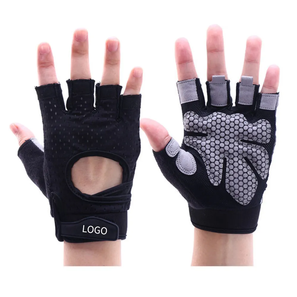 OEM Non slip Gym Gloves Handschoenen Outdoor Cycling Palm Protection Glaves Guantes De Futbol Motorcycle Breathable Sport Glove