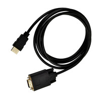 1,8 m vergoldetes HDMI-zu-VGA-Kabel mit Audio-USB für Computer, Desktop, Laptop, PC, Monitor, Projektor, HDTV