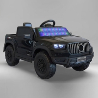 Voitures électriques 2 places pour enfants, fabriquées en Chine, très populaires, avec phares LED et roues lumineuses, jouets pick-up à conduire