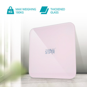 เครื่องชั่งน้ำหนักดิจิตอลพกพา Winningstar รับน้ำหนักได้ 180 กก. ความแม่นยำ 0.1 กก. สีชมพู รูปทรงสี่เหลี่ยมผืนผ้า ใช้พลังงานจากแบตเตอรี่ - Product Image 2