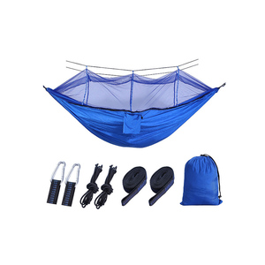 Ngoài trời di động cường độ cao <span class=keywords><strong>Nylon</strong></span> dù vải cắm trại võng treo giường ngủ với lưới chống muỗi đồ gỗ ngoài trời - Product Image 5