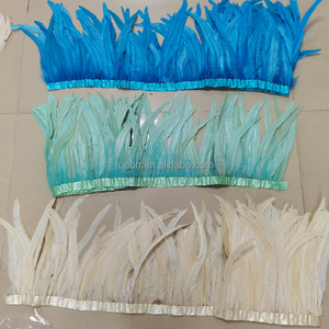 <span class=keywords><strong>Plumes</strong></span> de coq naturelles blanchies et teintes multicolores de 12 à 14 pouces, garnitures, franges, pour couture, artisanat, costumes, décoration - Product Image 4
