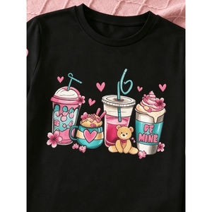 Traje Informal Negro para Niños, Ropa para Niñas Pequeñas, Conjuntos de Verano - Product Image 5