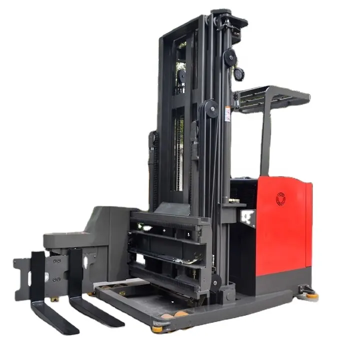 Truk Forklift Stacker Elektrik 3 Cara, Truk Forklift Stacker Elektrik, Truk Stacker Lorong Sempit