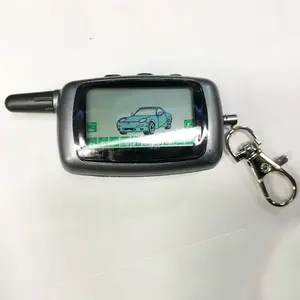 俄文版A9 2路LCD遥控钥匙扣钥匙扣，适用于starline双向汽车防盗系统A9 twinge Fob