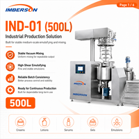 Homogénéisateur émulsifiant sous vide à levage hydraulique 500L pour crème cosmétique, shampoing, gel douche – Ligne de production industrielle de grande capacité