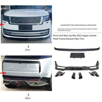 Kit de lèvres avant et arrière Veidt pour Range Rover Executive modèle 2023, support de plaque d'immatriculation avant, pare-chocs arrière, embout d'échappement