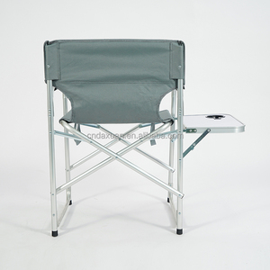 كرسي مخرج قابل للطي من الفولاذ/الألومنيوم مع طاولة شاي وحقيبة جانبية، كرسي مخرج مرتفع قابل للطي - Product Image 4