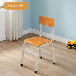 <span class=keywords><strong>Scrivania</strong></span> e Sedia <span class=keywords><strong>per</strong></span> Studenti in Legno Resistente con Telaio in Metallo, Design Moderno <span class=keywords><strong>per</strong></span> Scuola Primaria, Casa, Ufficio, Appartamento e Uso Commerciale - Product Image 5