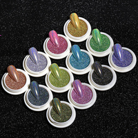 BOJUN 2026 Nouvelle Poudre Holographique TCL pour Ongles, Lot de 6 Couleurs, Pigment Laser Arc-en-ciel pour Manucure Professionnelle et Design Artistique en Salon