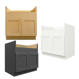Armoire de cuisine Alliance Building Materials FSB36, meuble sous évier style farmhouse, 36 pouces, façade moderne, RTA, construction en bois - Product Image 1