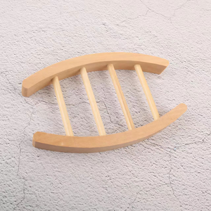 Moderna Portasapone Ecologica in Legno Schima con Logo Personalizzato, Verniciata Marrone, Forma Quadrata/Rettangolare, Sospensione Piatta per Bagno - Product Image 6