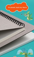 Vente en gros de carnet de croquis en couleur A4 avec couverture en papier couché Fournitures scolaires Cahier à spirale vertical avec logo à rabat