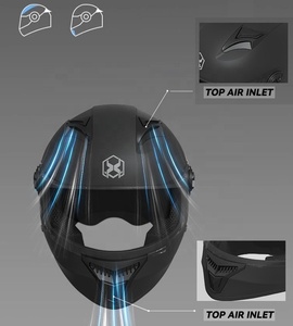 Mũ bảo hiểm xe máy fullface bền chắc, kính đôi, bán buôn - Product Image 4