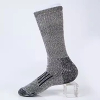 Chaussettes de sport en laine mérinos de haute qualité pour hommes Chaussettes en laine respirante avec conception personnalisée et logo