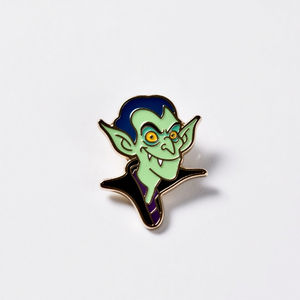 Películas Monstruos Tema Esmalte Pins Cara de pez Conde Drácula Películas de terror Insignias - Product Image 6