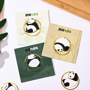 Segnalibro in Metallo a Forma di Panda Traforato, Stile Cinese, Squisito e Accattivante, Ispirato a Instagram, per Studenti - Product Image 3