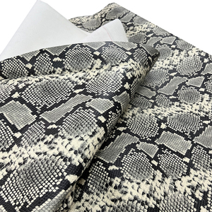 Thân Thiện Với Môi Đầu Tiên Lớp Chính Hãng Da Bò In Da Trong Màu Đen Và Trắng Mô Hình Con Trăn - Product Image 5