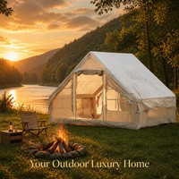 Tente de camping gonflable - Tente de glamping automatique en Oxford 420D pour la randonnée en famille aux États-Unis et en Europe