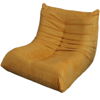 Canapé paresseux moderne nordique en velours côtelé, mobilier de salon et chambre, compressé sous vide, fauteuil monoplace sans structure de base