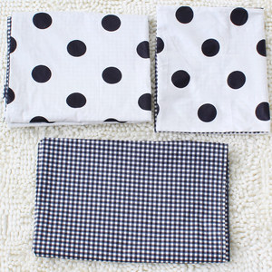 De Blanco y Negro puntos 100% algodón bebé de noche durmiendo ropa de cama conjunto de 3 piezas babi cuna edredón - Product Image 6