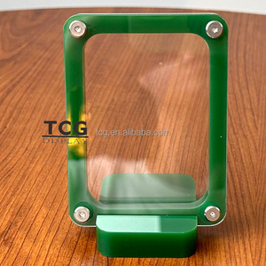 TCG nhà máy tùy chỉnh kích thước thẻ acrylic màu xanh lá cây tấm Acrylic hiển thị đồng xu bao gồm hai tấm Acrylic - Product Image 2