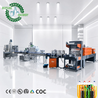 Machine de remplissage de boissons gazeuses DCGF8-8-3 hautement rentable, 1000 bouteilles/heure, pour l'emballage de bouteilles en PET