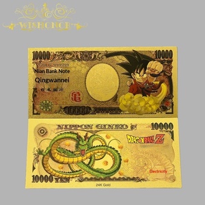 عملات تذكارية كلاسيكية من أوروبا والولايات المتحدة بتصميم انفجارات دراغون بول 39، عملات مطبوعة بورق ذهبي PET للجمع - Product Image 2